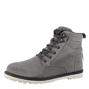 TOMS Men's 11 Suede Hiking Boots Gray High-Top Outdoor Trail Rugged Gorpcore